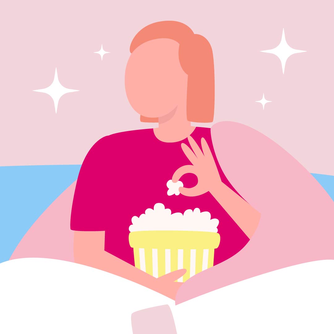 Netflix your way through the cramps🎬