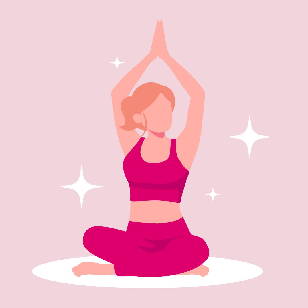 Yoga poses for cramp relief🧘