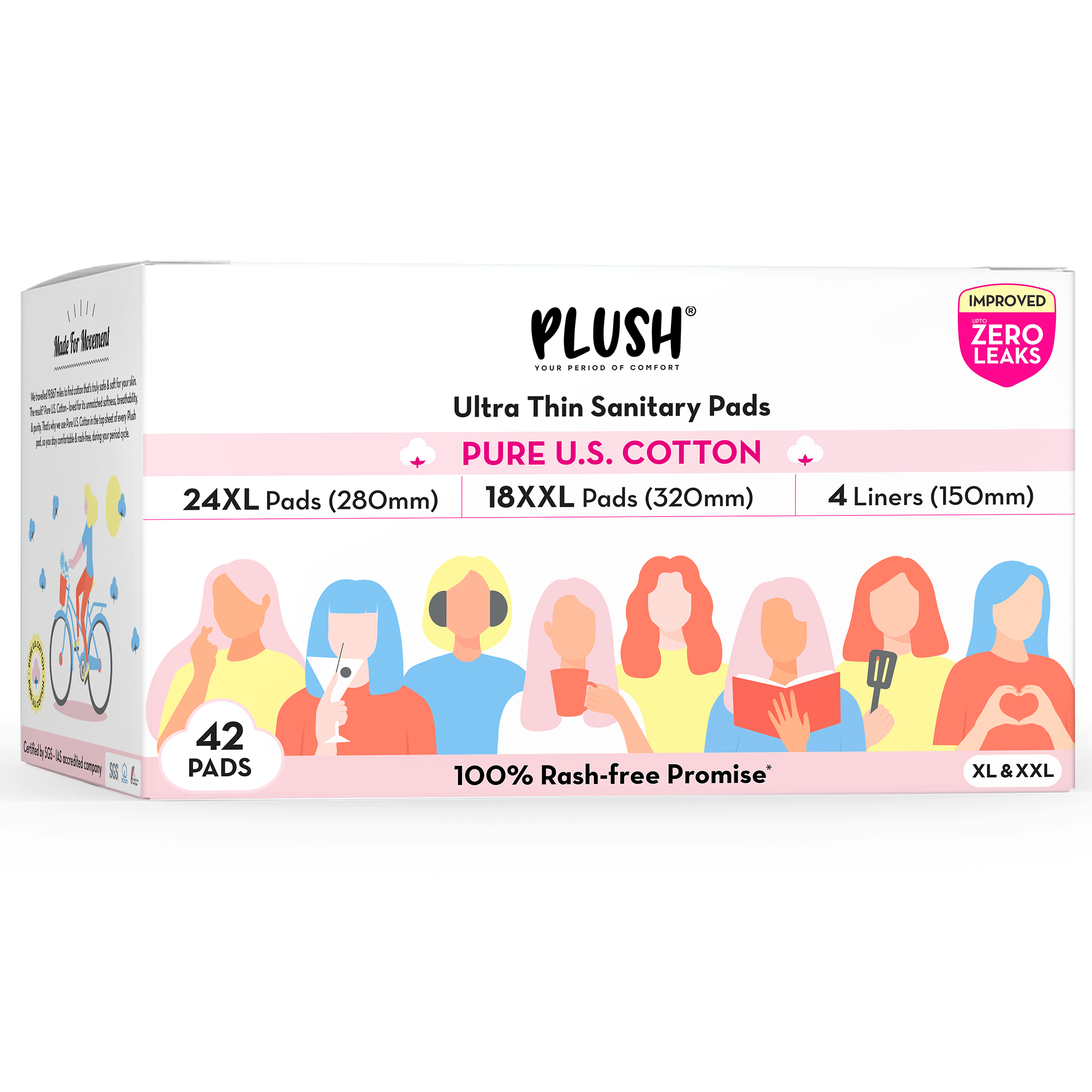 Ultra Thin Sanitary Pads - Pack of 42