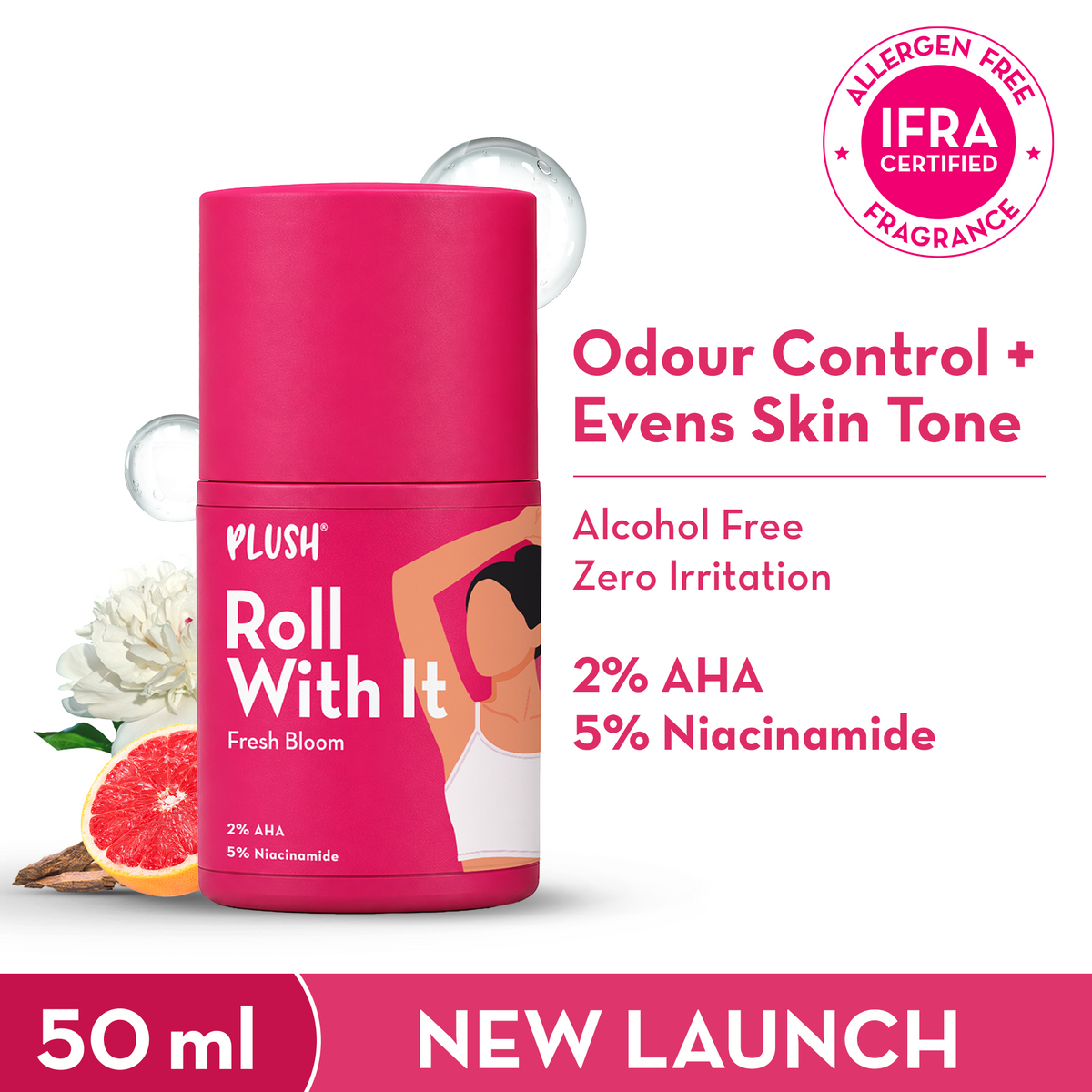 Fresh Bloom Underarm Deodorant Roll On (50 ml)