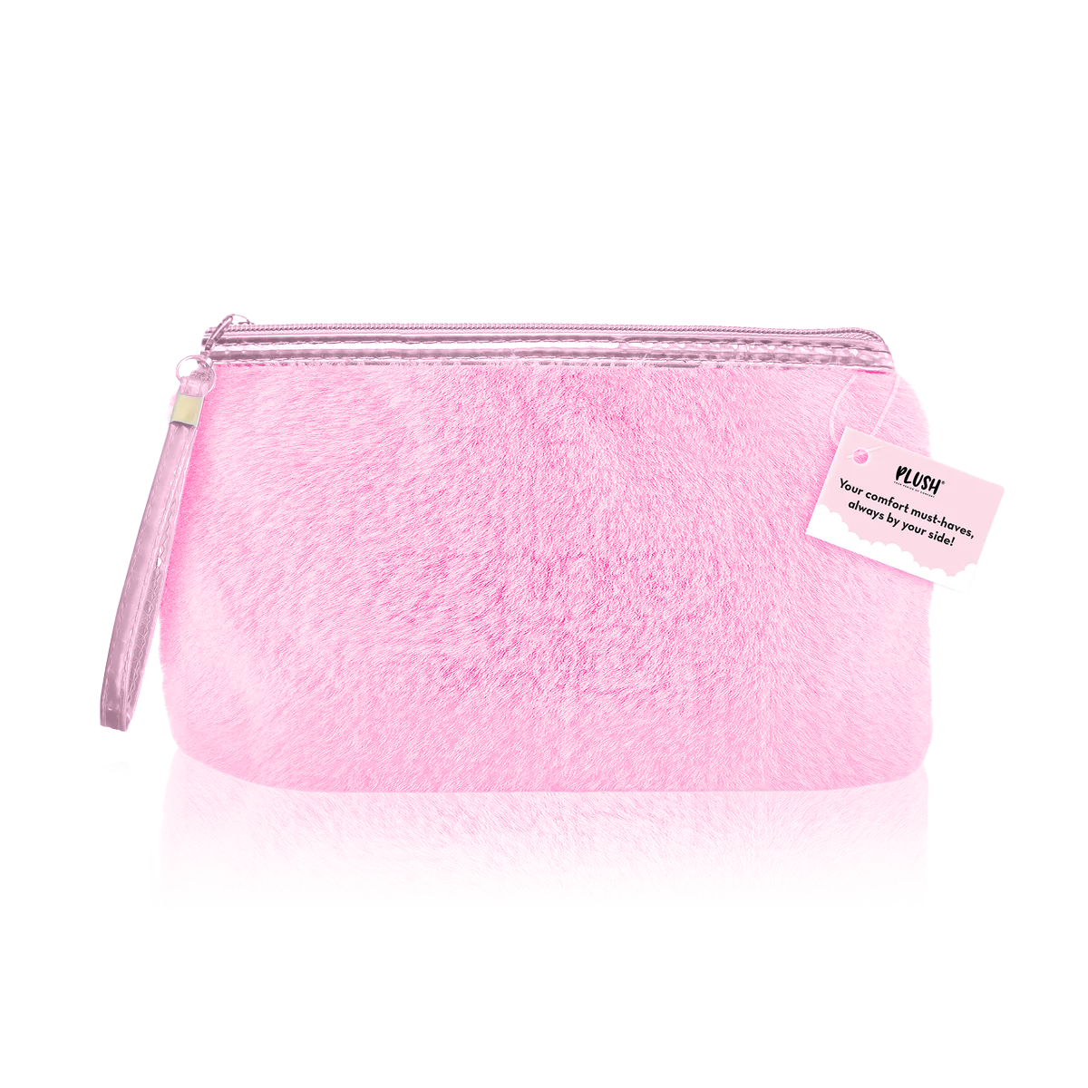 Pink Fur Pouch