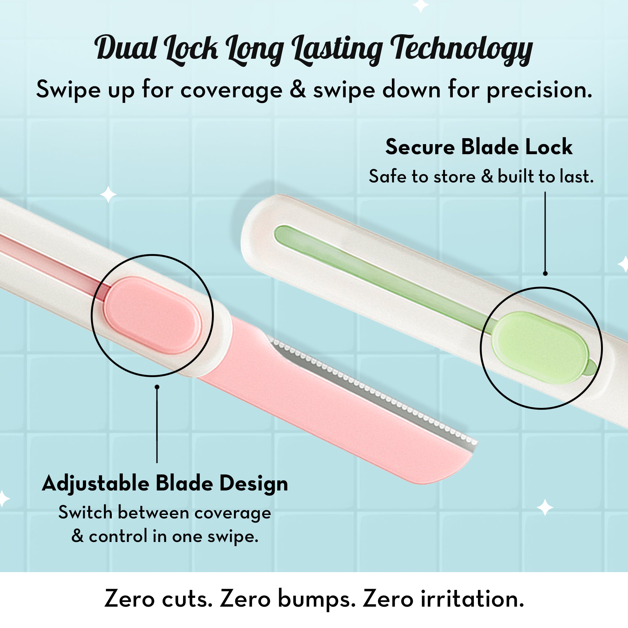 Swipe Reusable Face Razor | Pack of 2