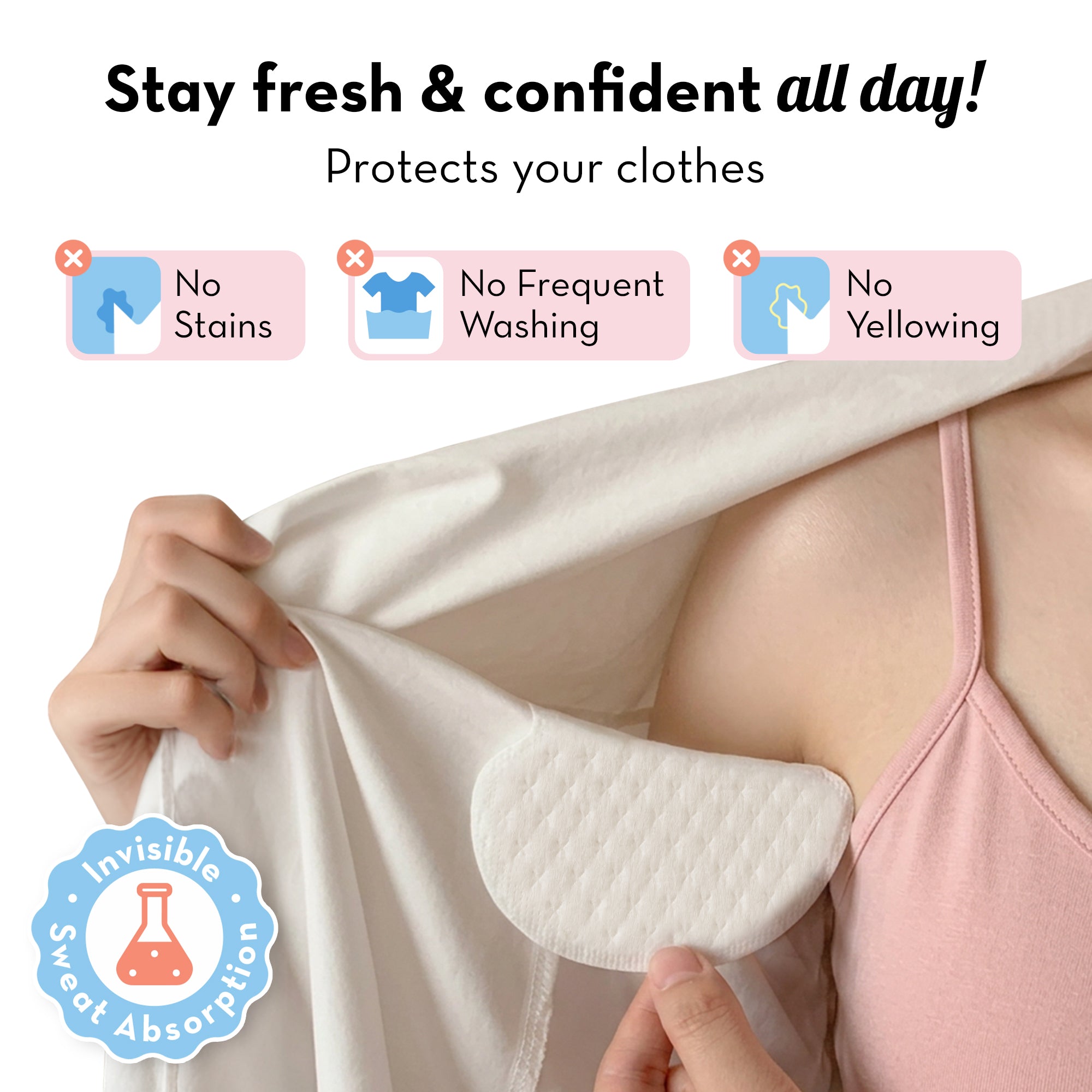 Underarm Sweat Pads - 20 Pcs