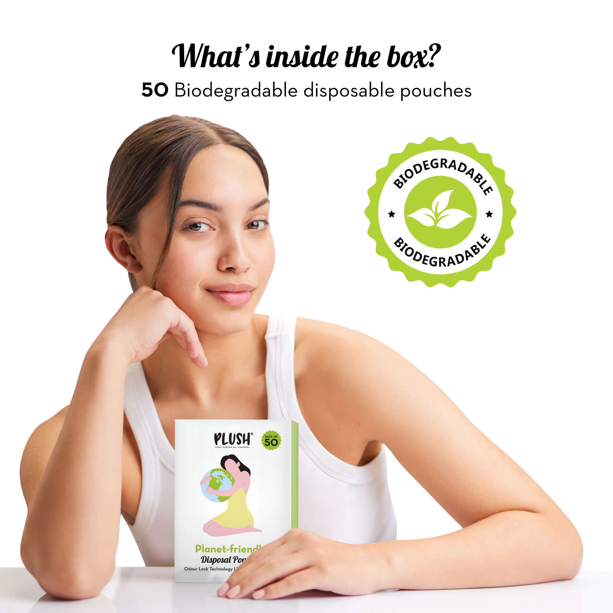 Biodegradable Disposal Pouches (Pack of 50)