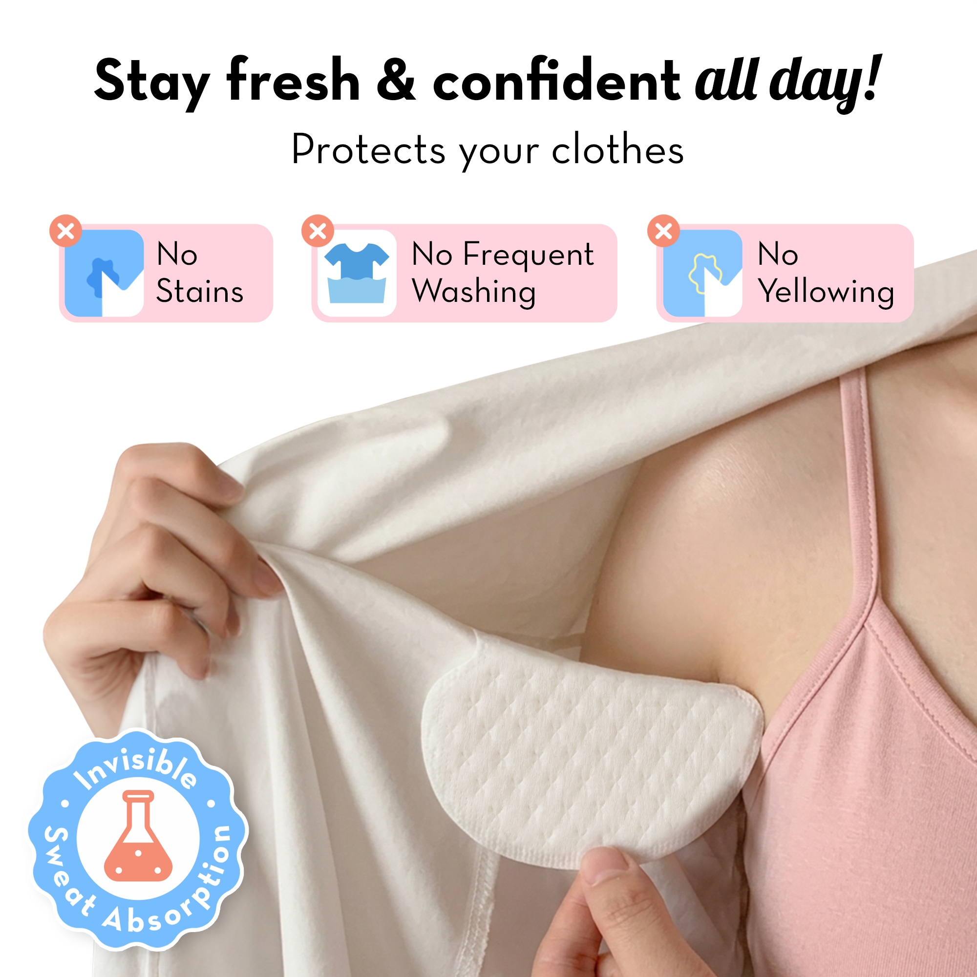 Underarm Sweat Pads - 20 Pcs