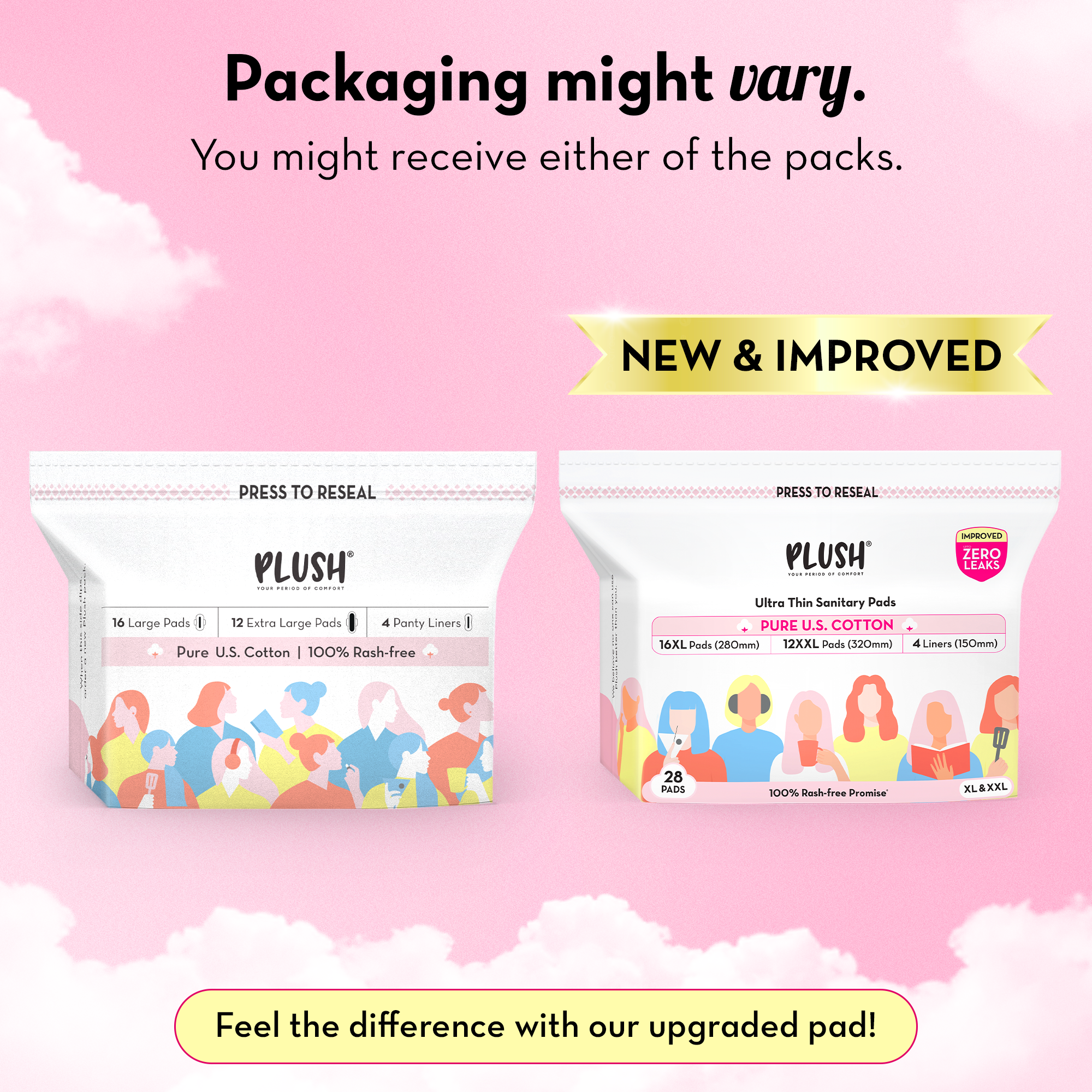Ultra-Thin Sanitary Pads - Pack of 28