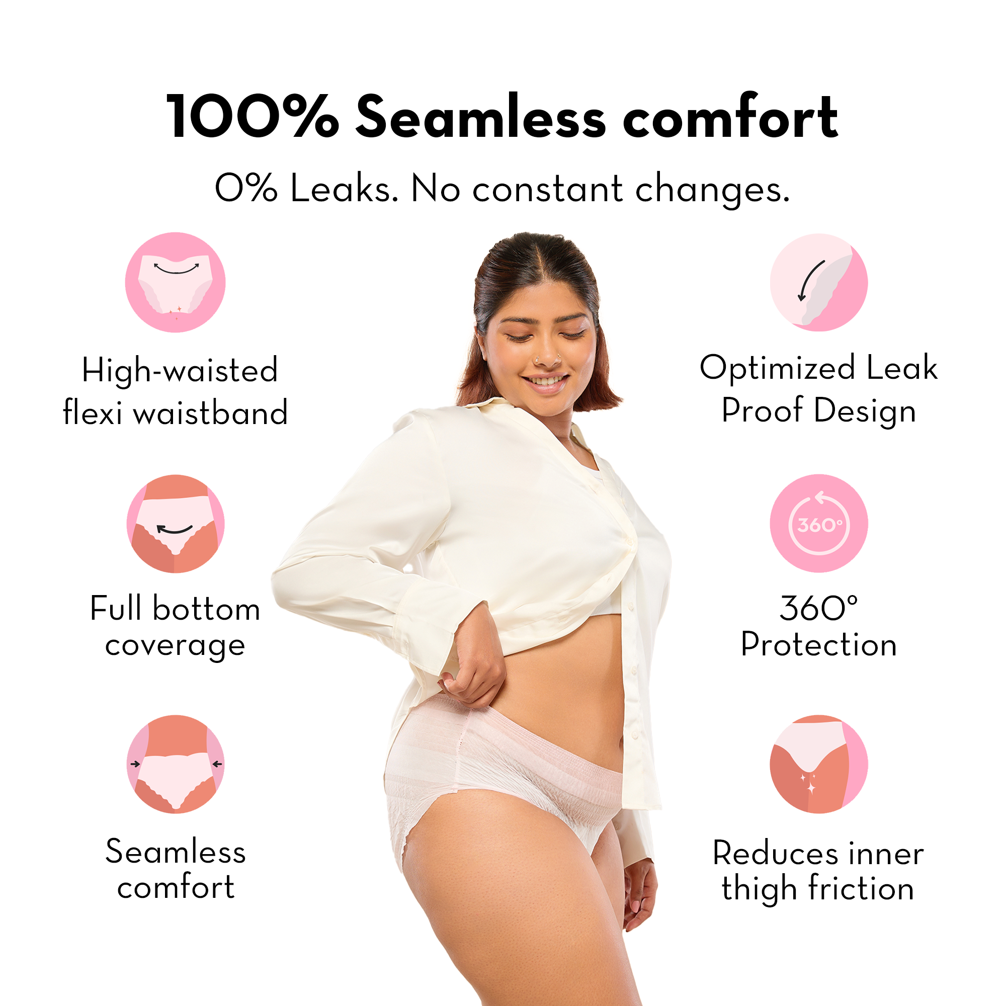 Pack of 2 -Disposable Period Panty L/XL