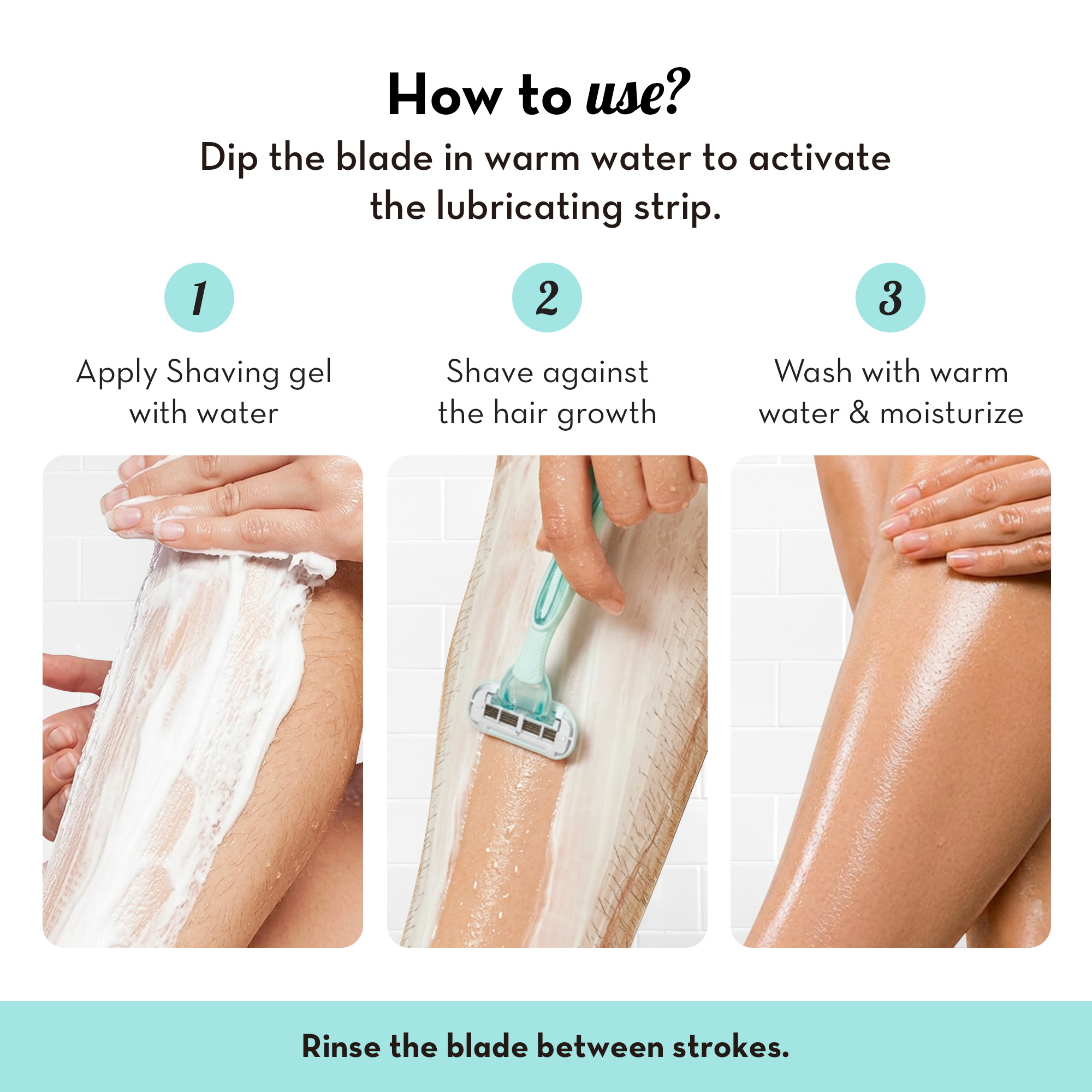 Smooth & Slide 4 Blade Body Razor