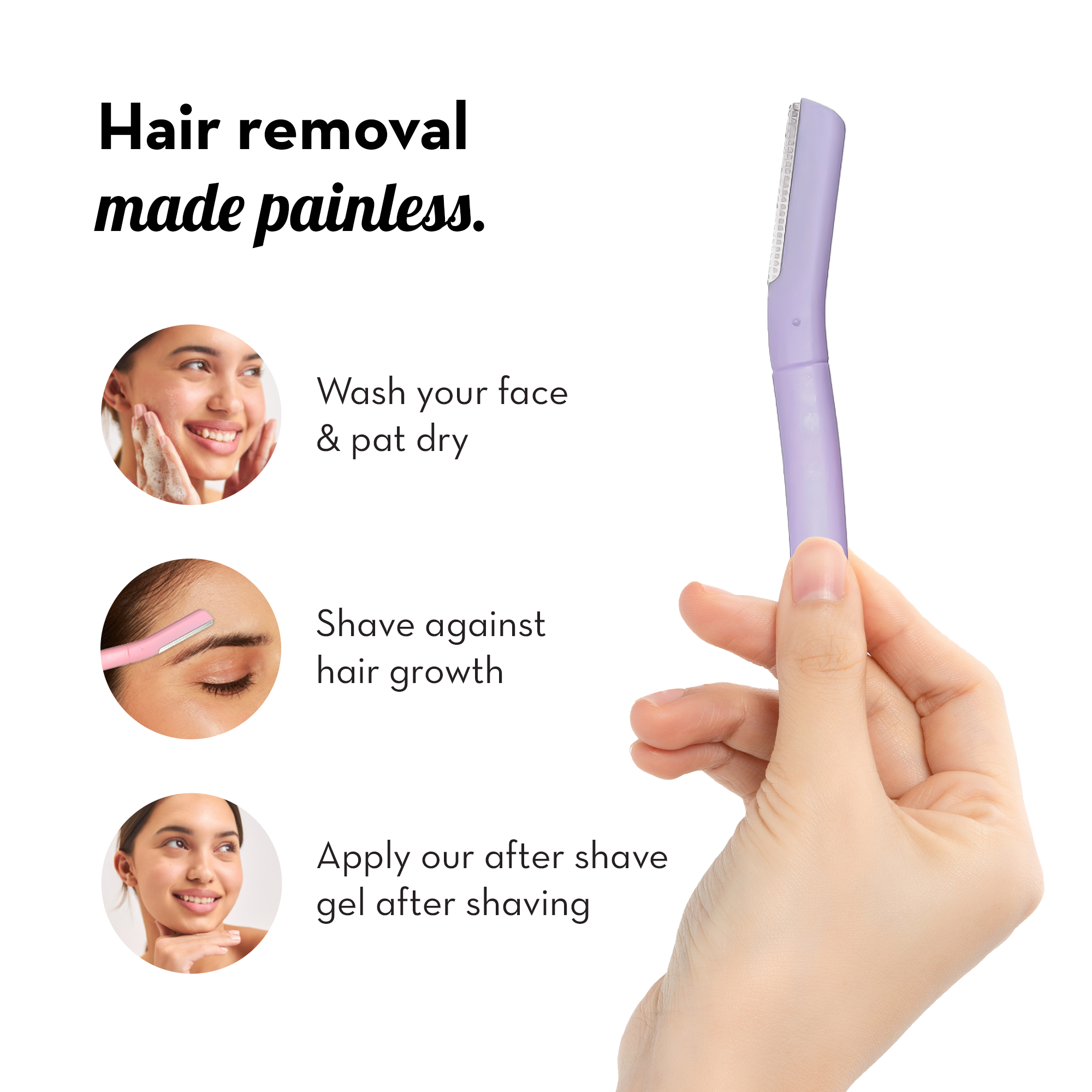 Flawless Face Razor (Pack of 3)