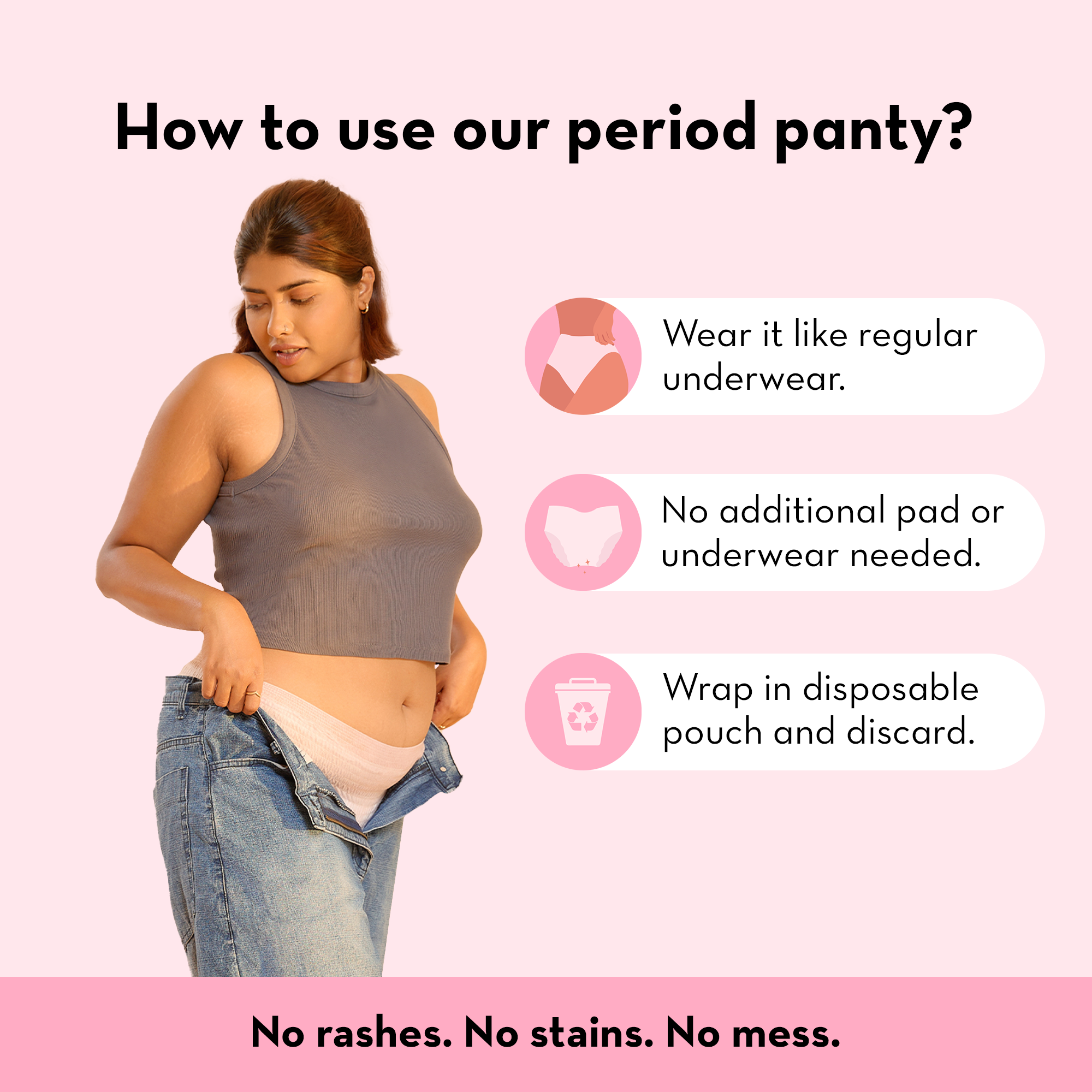 Pack of 2 -Disposable Period Panty L/XL