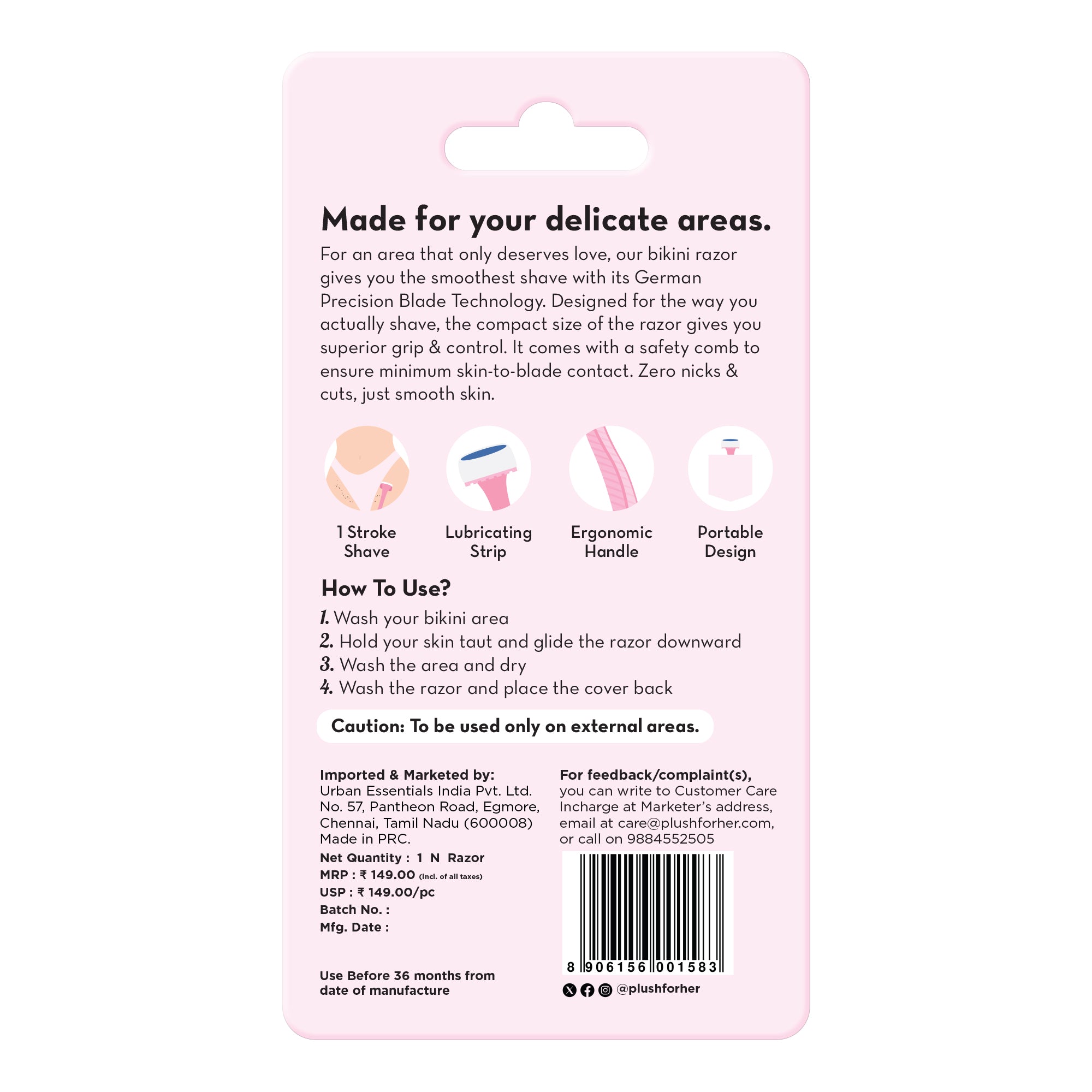 Bikini Razor - Pack of 1