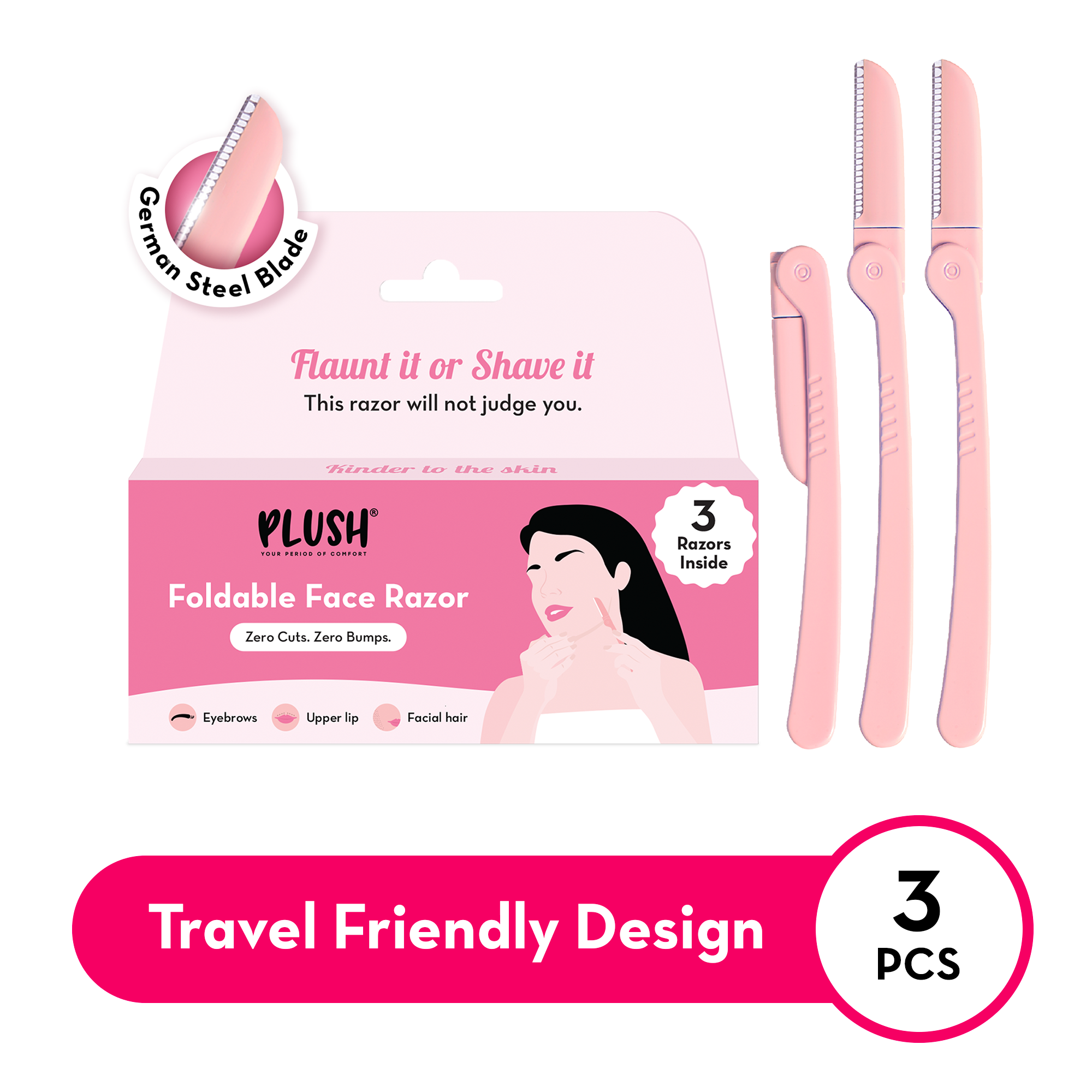 Foldable Face Razor