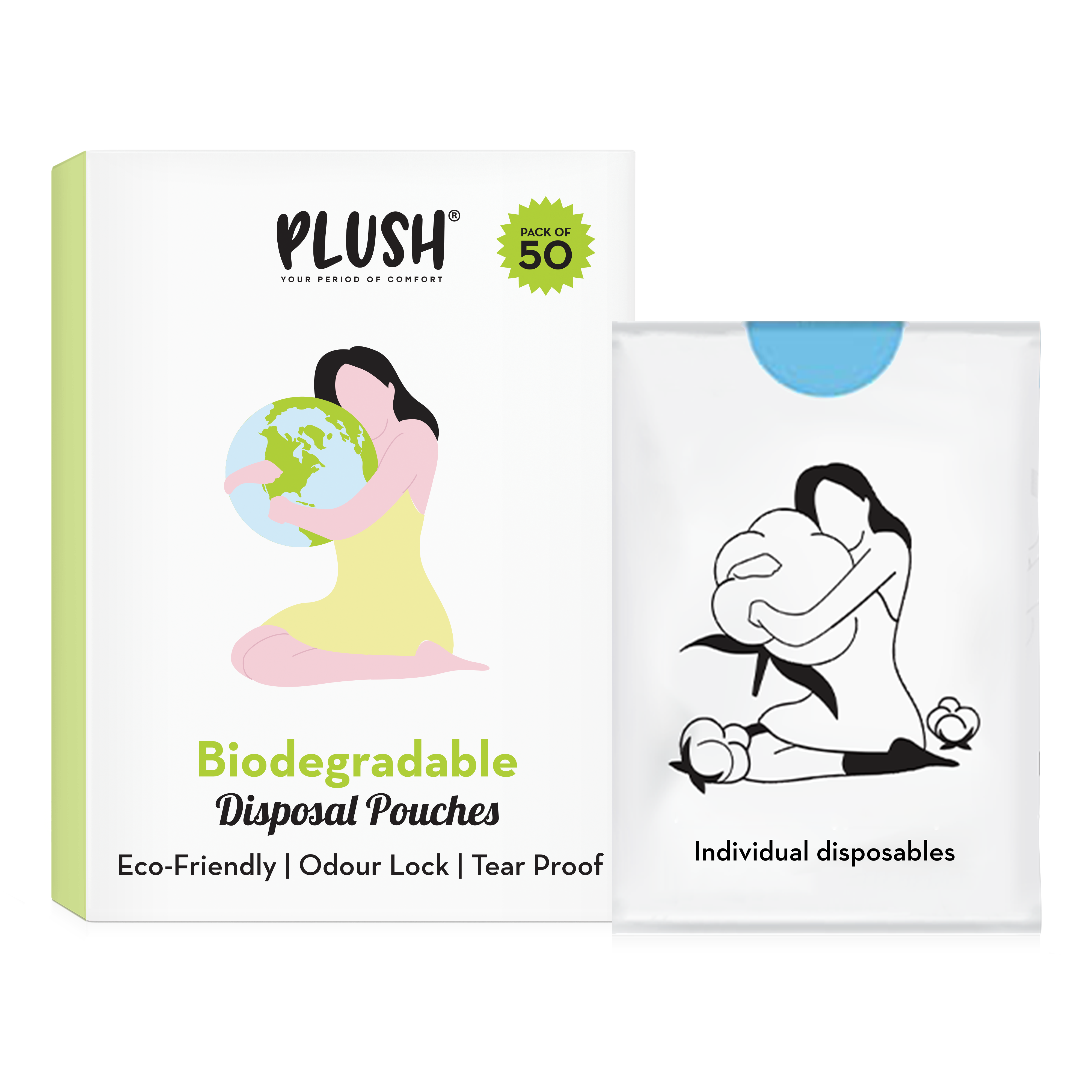 Biodegradable Disposal Pouches (Pack of 50)