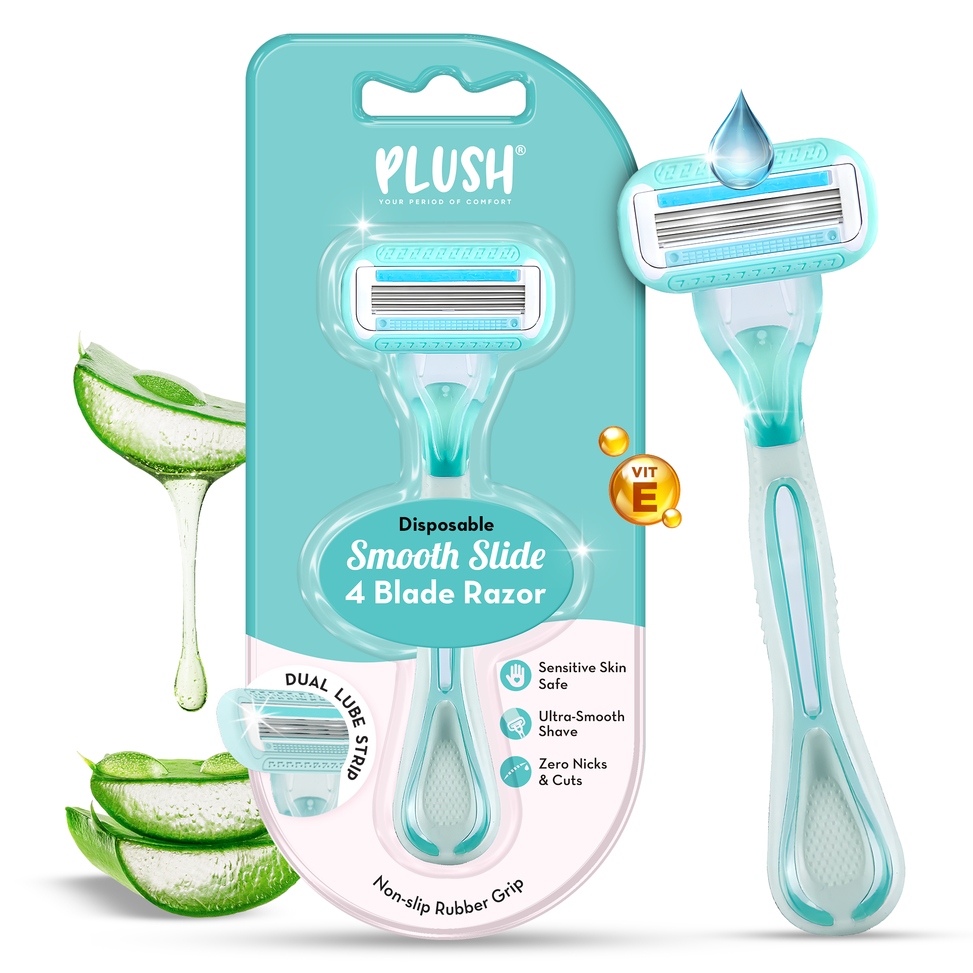 Smooth & Slide 4 Blade Body Razor