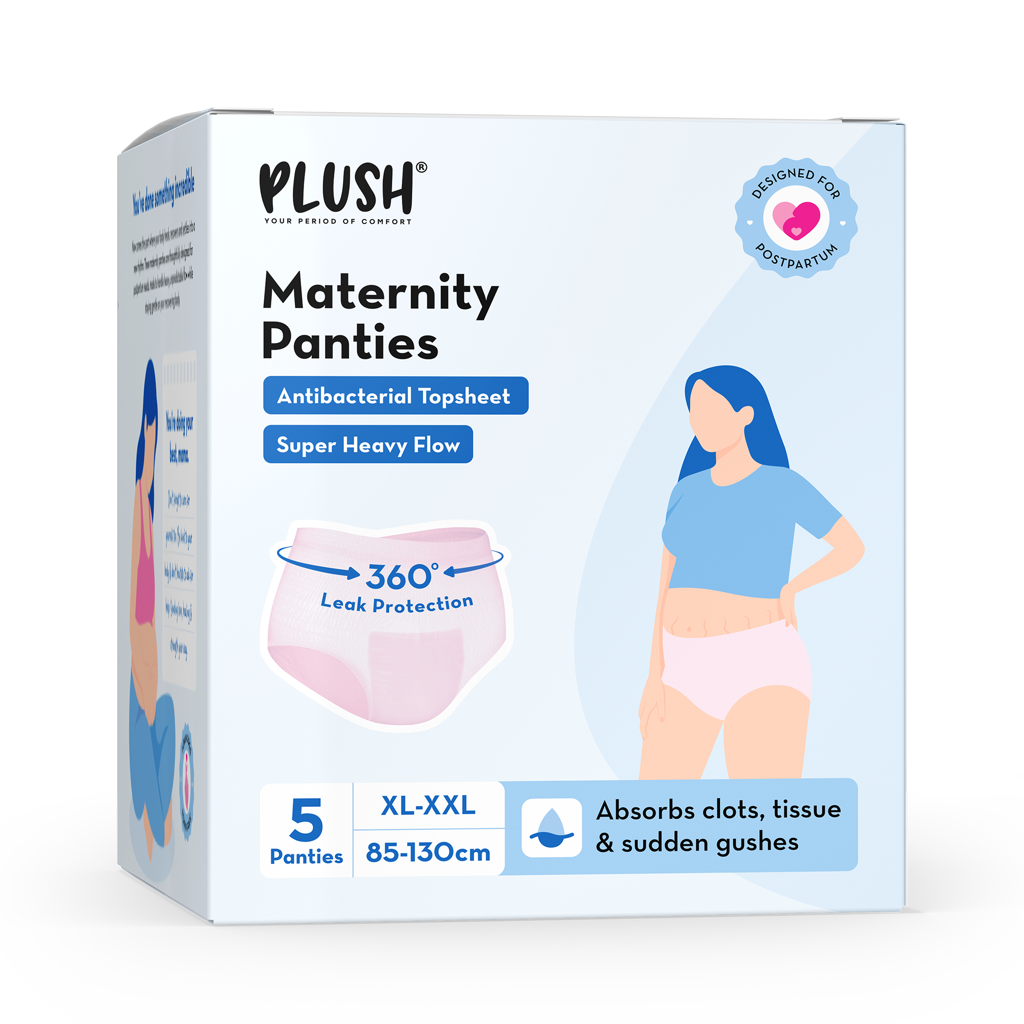 Maternity Period Panties XL-XXL (Pack of 5)