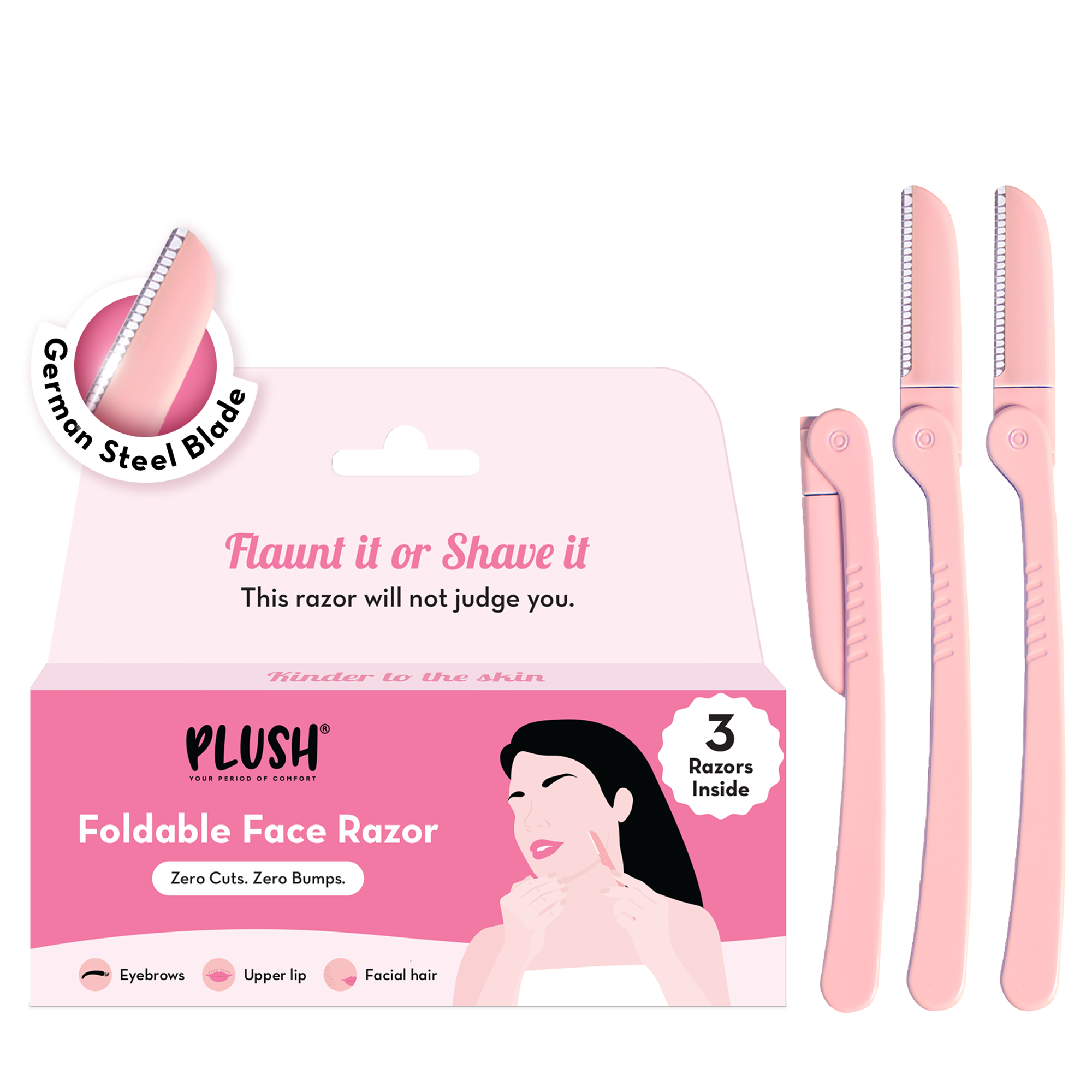 Foldable Face Razor