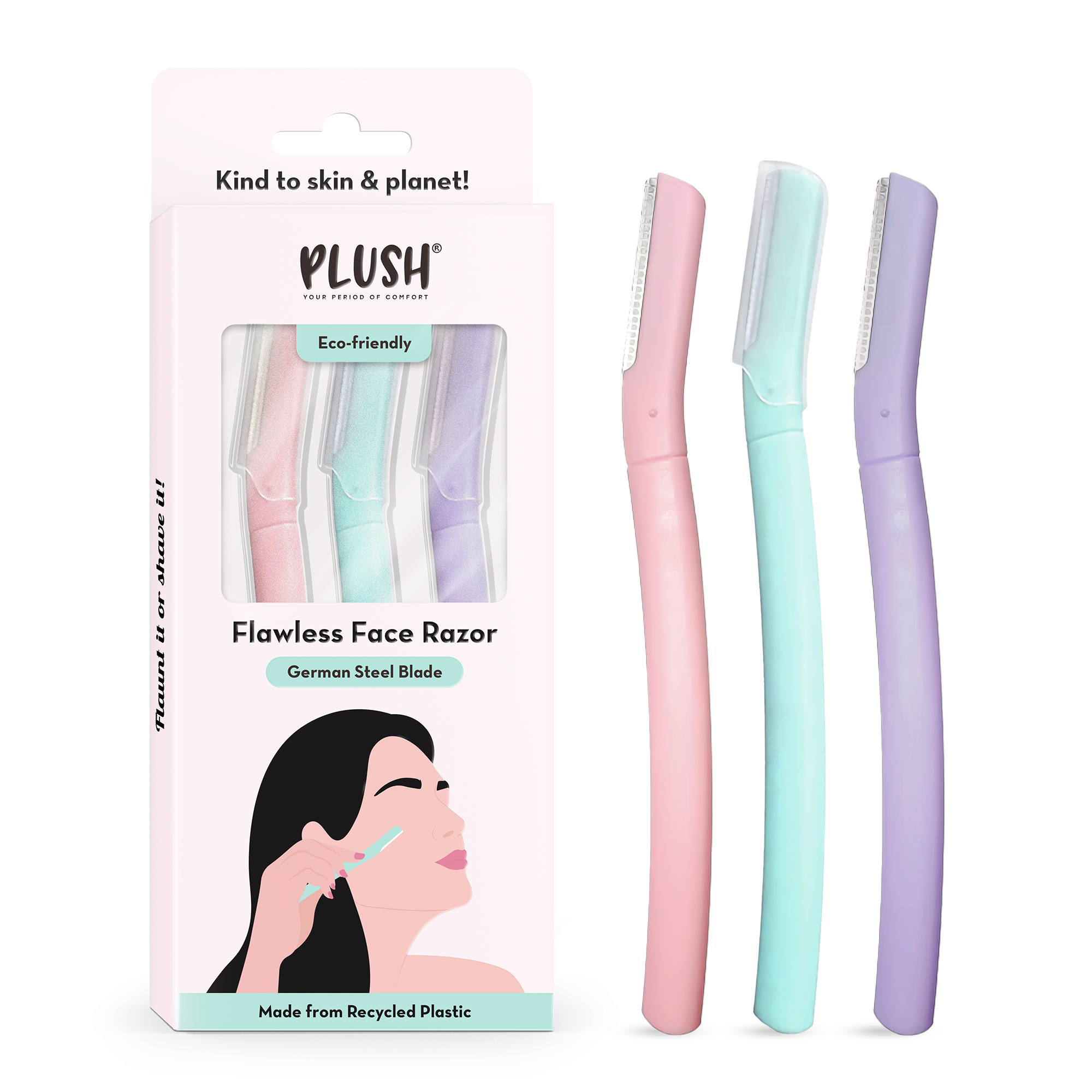 Flawless Face Razor (Pack of 3)