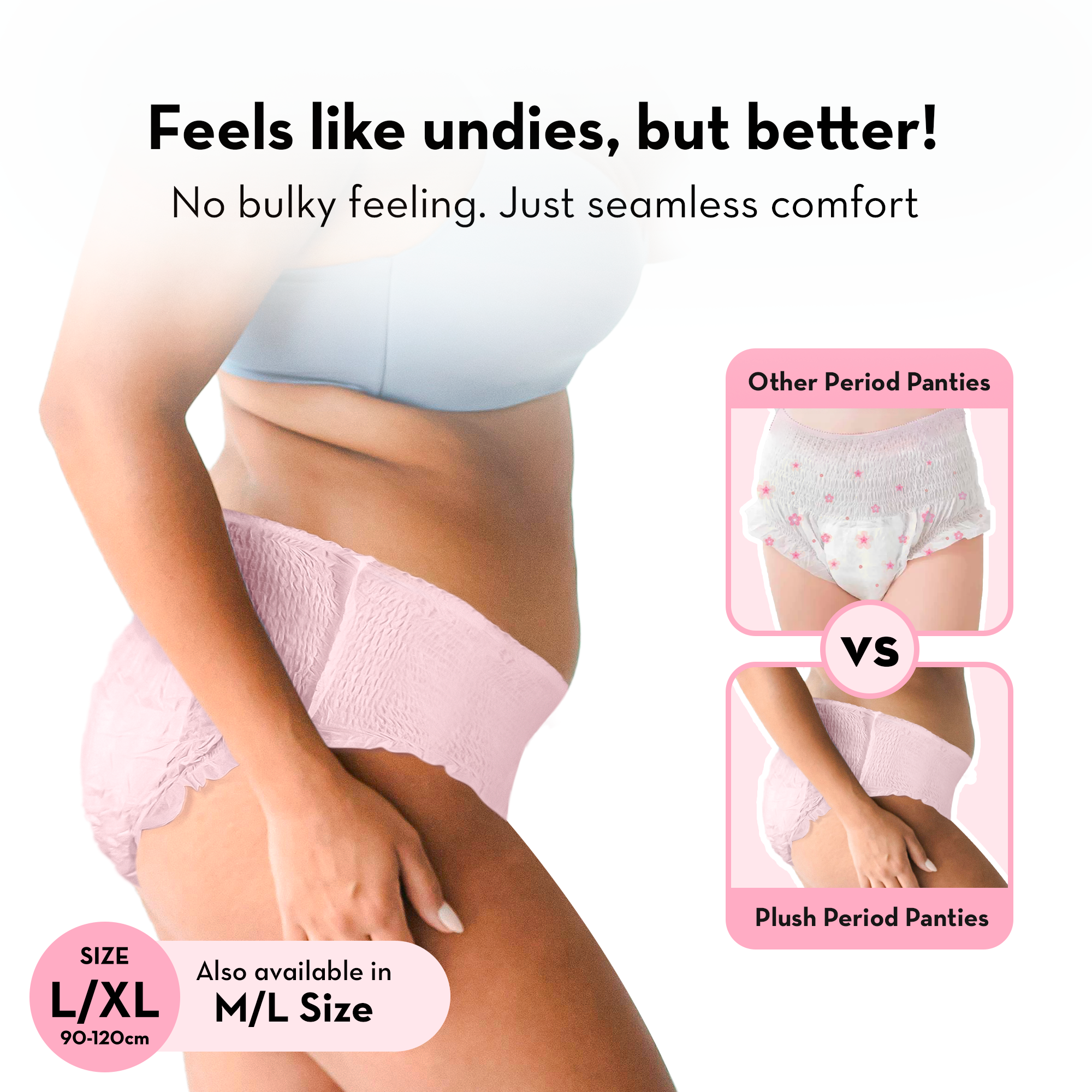 Pack of 2 -Disposable Period Panty L/XL