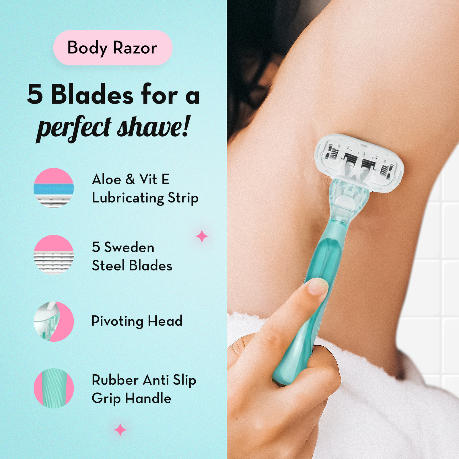 The Ultimate Razor Trio Kit | Bikini, Body & Face Razor