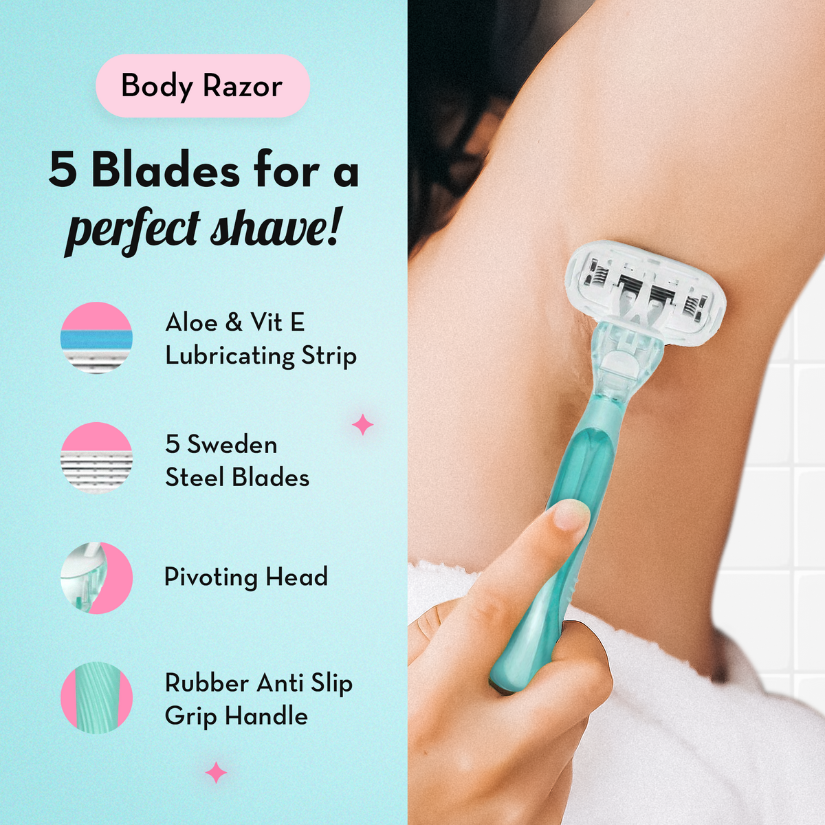 The Ultimate Razor Trio Kit | Bikini, Body & Face Razor