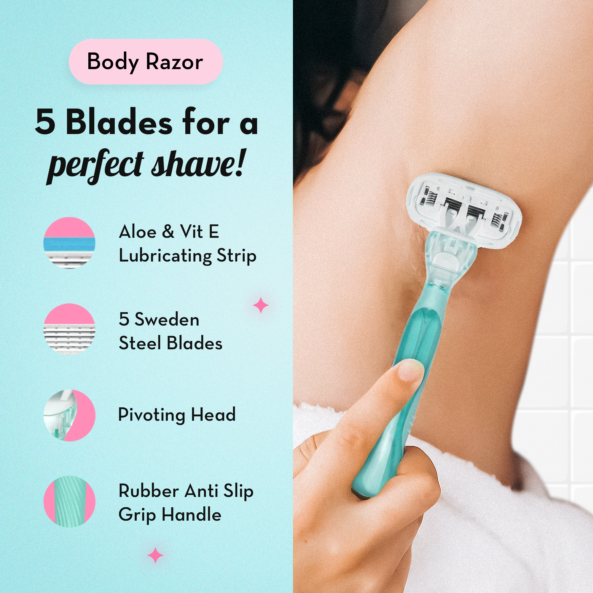 The Ultimate Razor Trio Kit | Bikini, Body & Face Razor