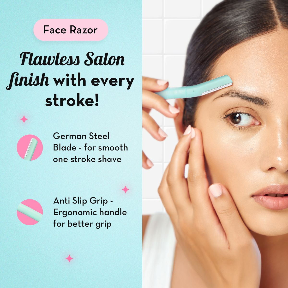 Best Open Face Razor The Ultimate Razor Trio Kit | Bikini, Body & Face Razor