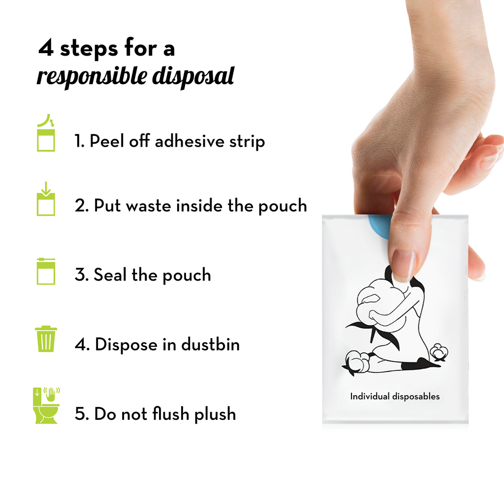 Biodegradable Disposal Pouches (Pack of 50)
