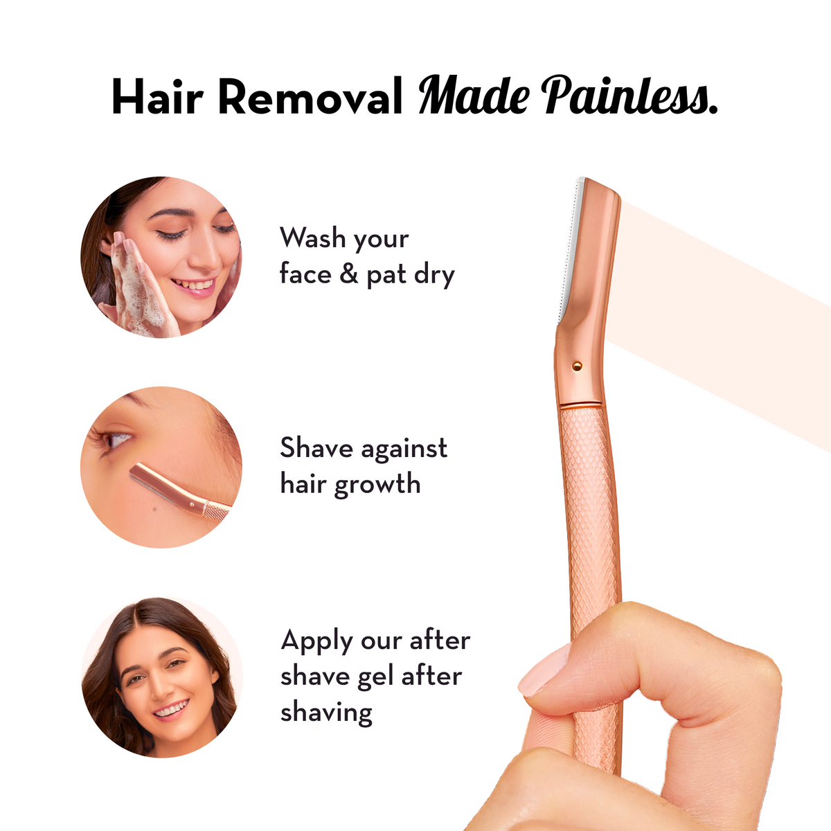 Reusable Metal Face Razor