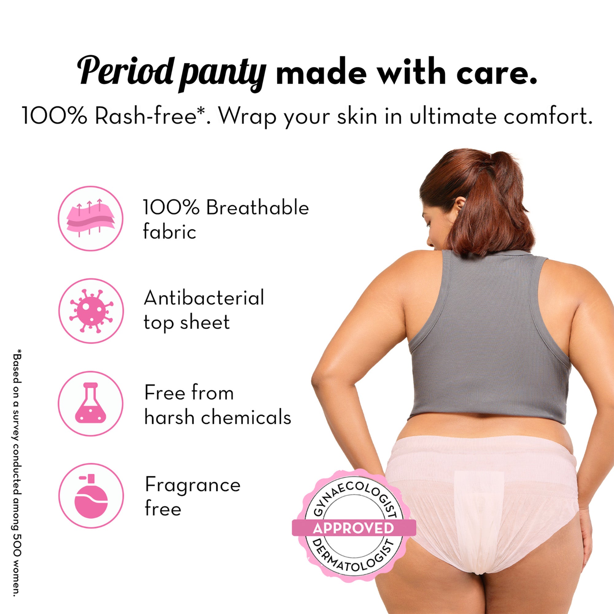 Comfort High Waist Period Panty - L/XL
