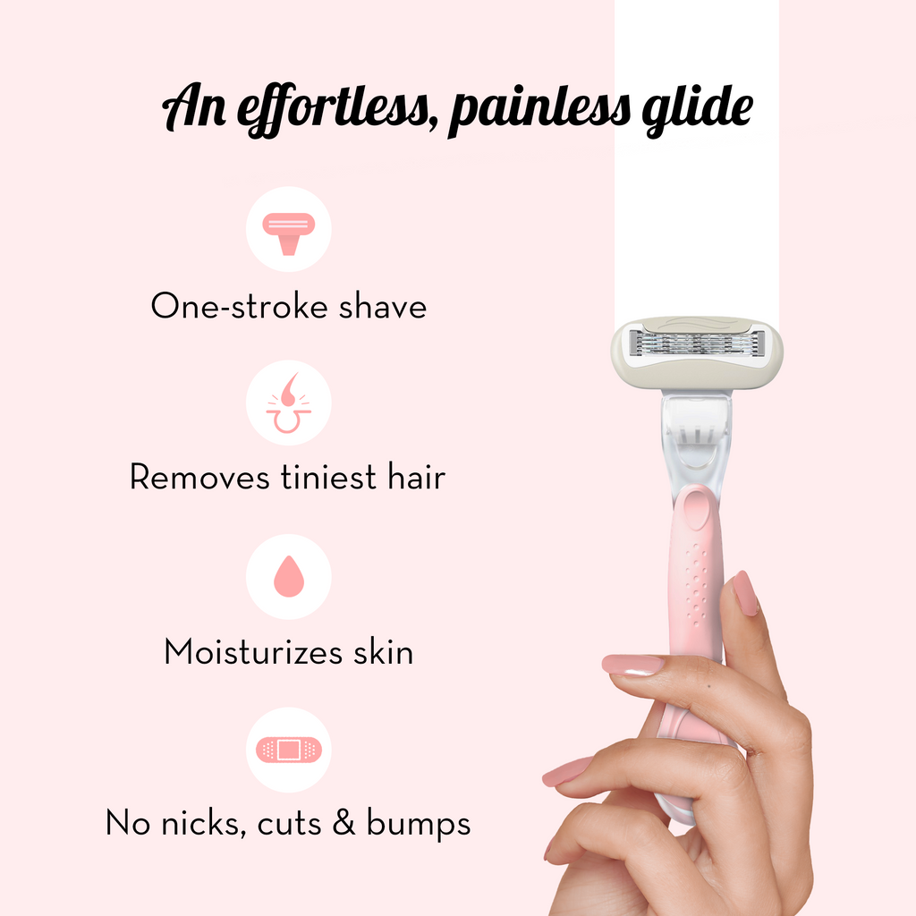 Plush Razor + Shaving Gel Combo