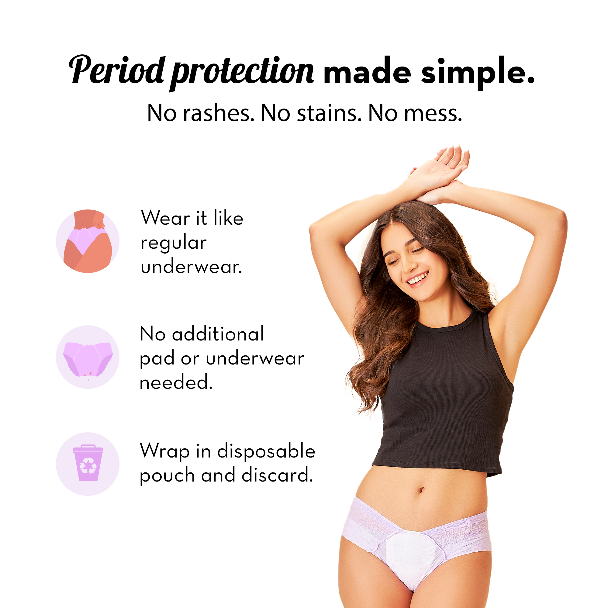 Pack of 1 -Disposable Period Panty M/L