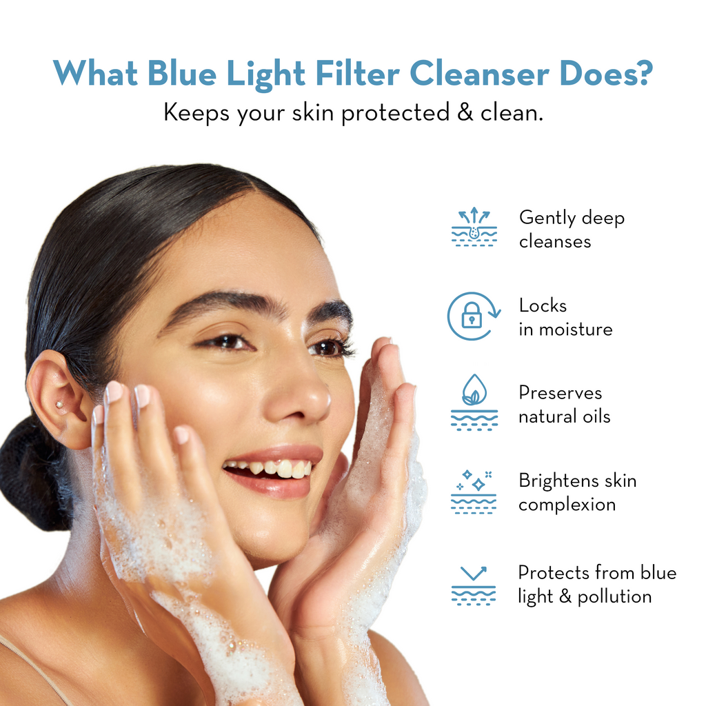 Beat The Blues Face Cleanser & Moisture Surge cream