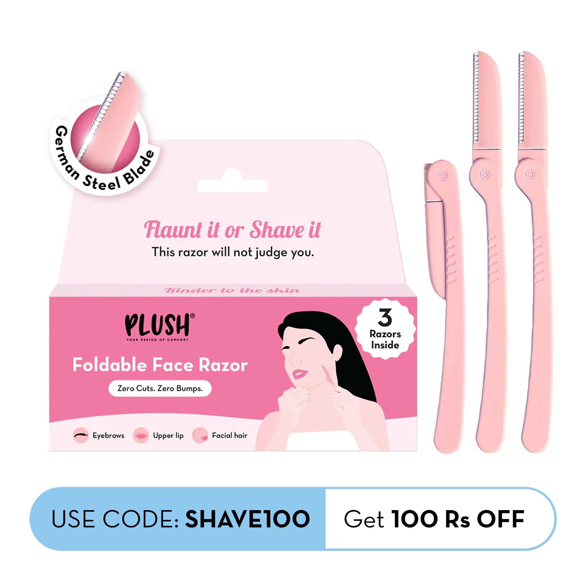 Foldable Face Razor