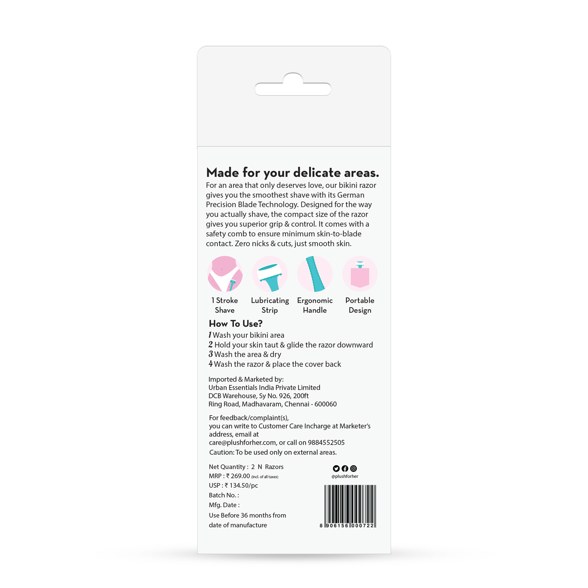 Bikini Razor - Pack of 2