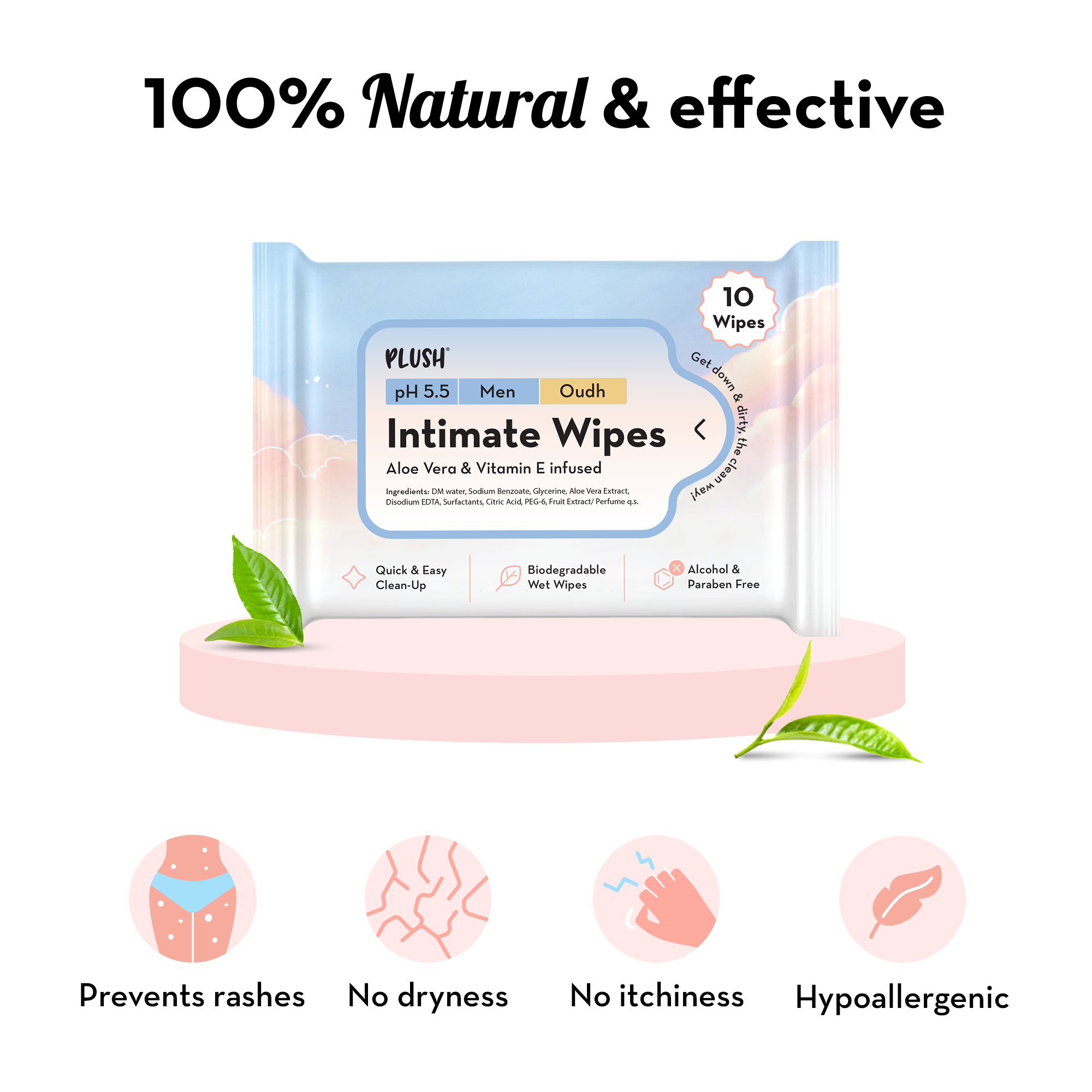 Intimate Play Wipes for Men - Oudh