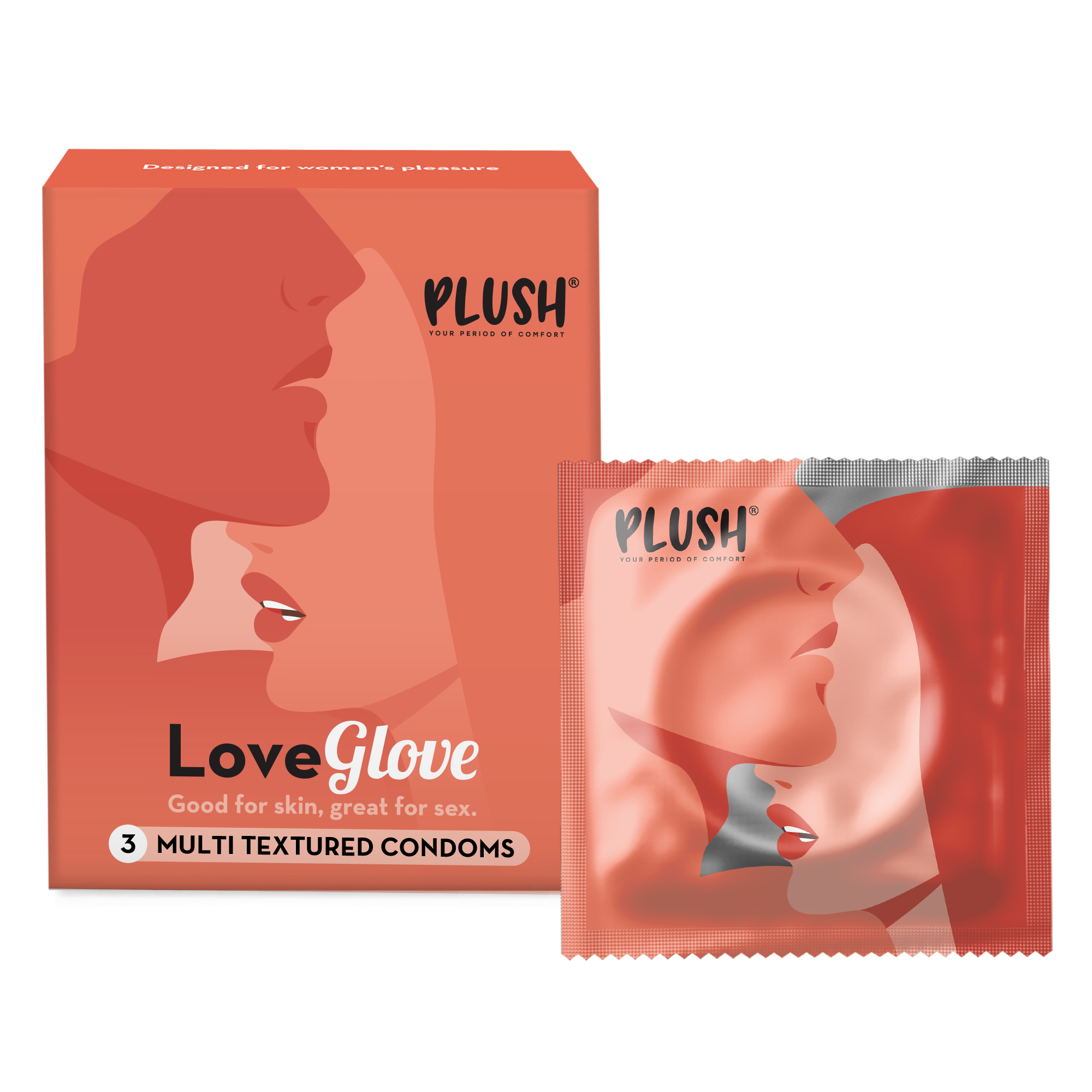 LoveGlove  | 3in1 Multi Condoms - Pack of 3