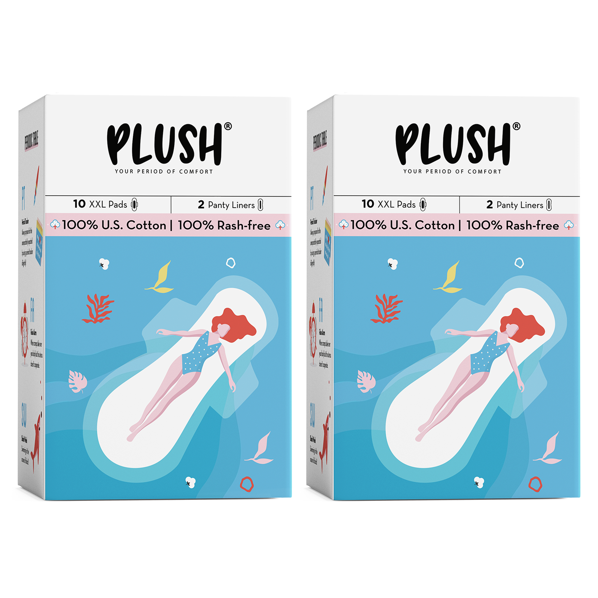 XXL (360 mm) - Pack of 2 x 10 Pads with Disposables