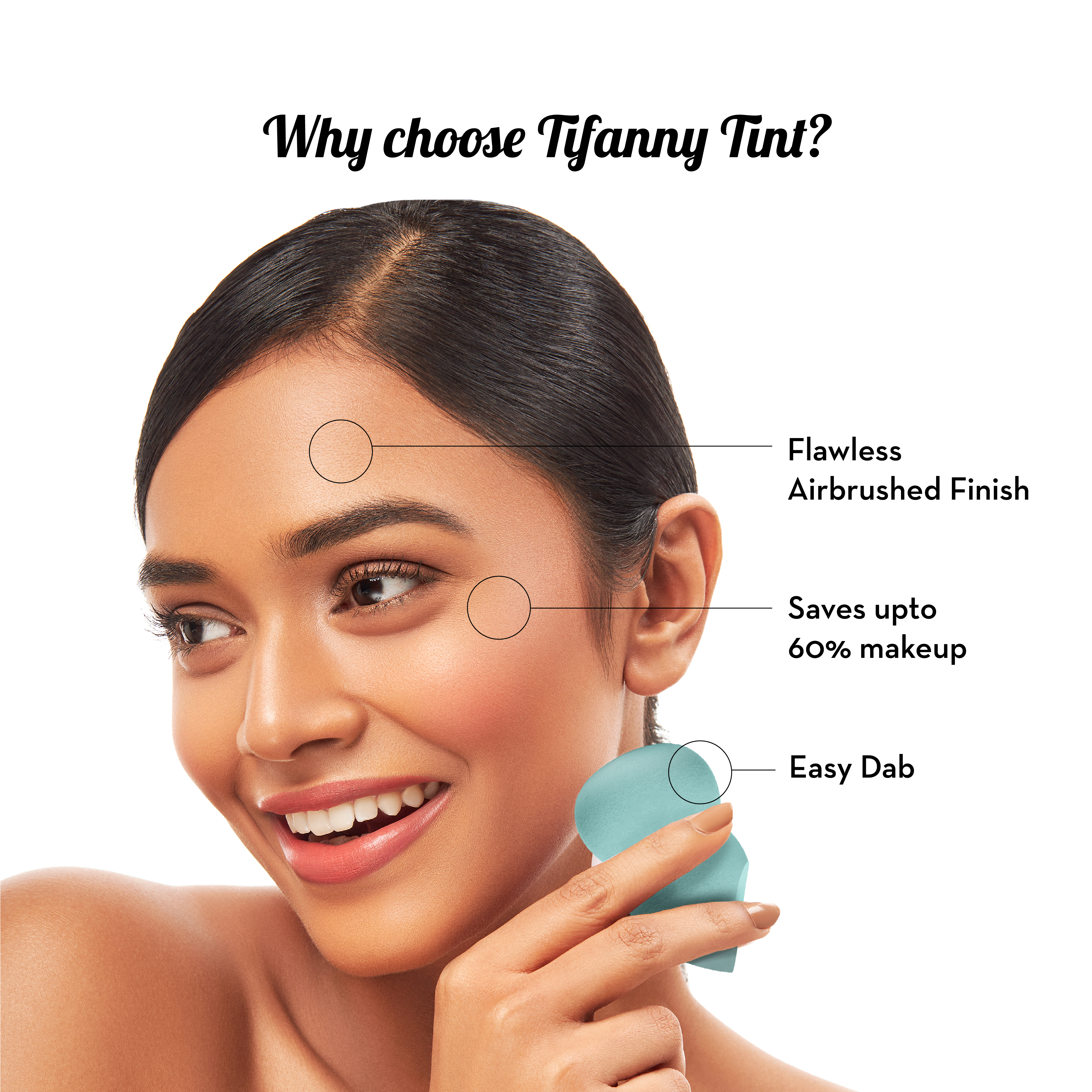 Blends - Tiffany Tint Pear Cut Makeup Sponge